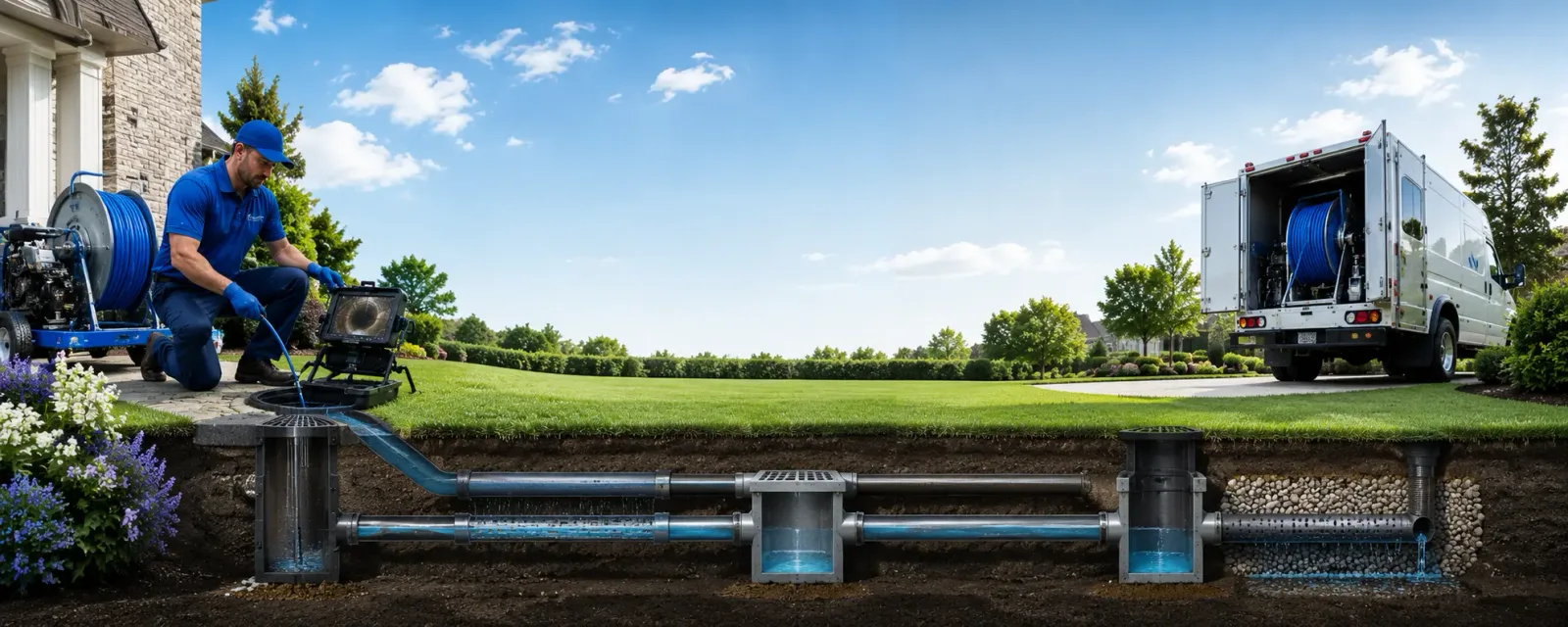 Outdoor drain cleaning information for Saint Johns, OH
